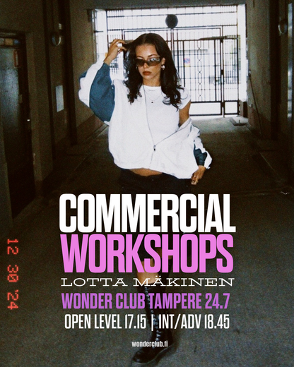 Talleres de danza comercial de Lotta Mäkinen 24.7 (TRE)