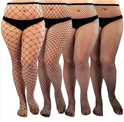 Verkkosukkahousut (Plus Size)