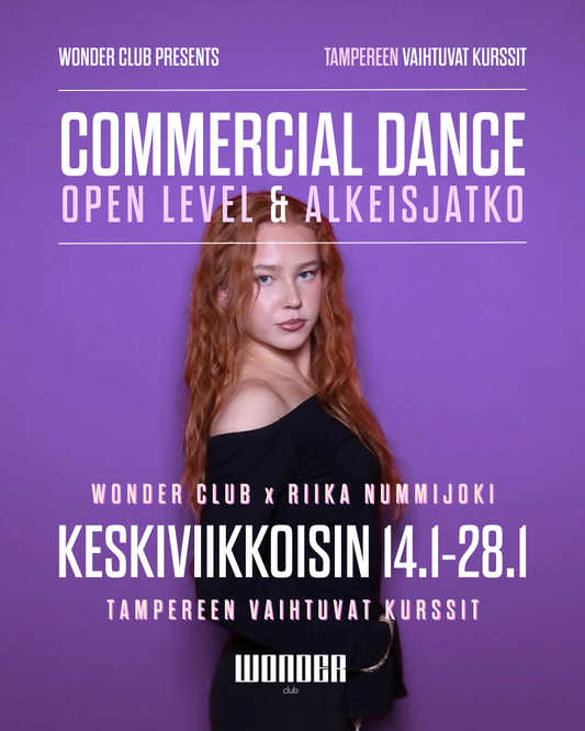 Commercial Open level + alkeisjatko by Riika 14.1.-28.1. | Tampere