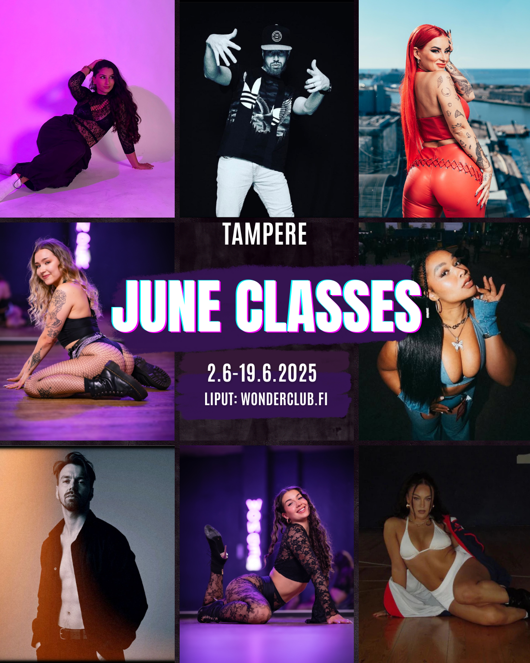 JUNE Classes - Kesäkuun kurssit TAMPERE