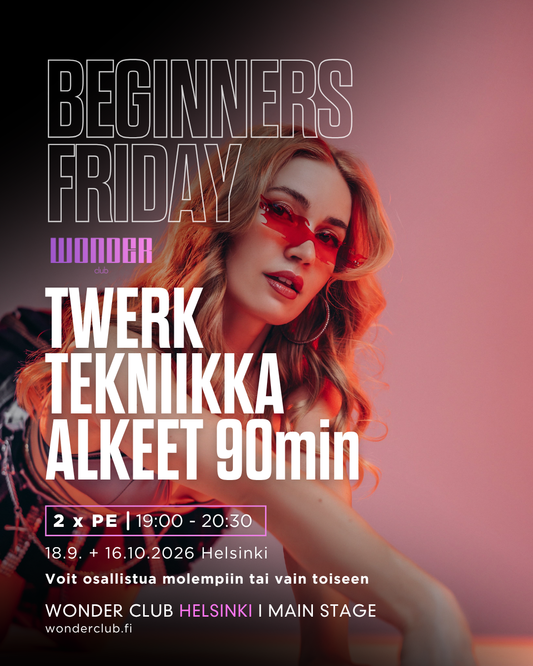BEGINNERS FRIDAY | Twerk tekniikka alkeet 18.9. + 16.10. | Jasmin | Helsinki
