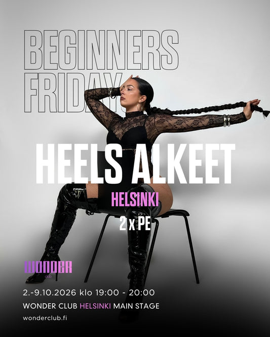 Beginners Friday Heels Alkeet by Jenna | 2.-9.10. | Helsinki