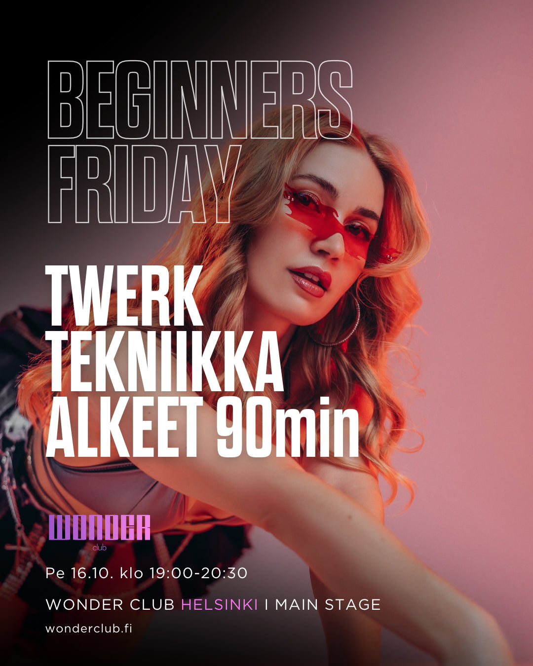BEGINNERS FRIDAY | Twerk tekniikka alkeet 18.9. + 16.10. | Jasmin | Helsinki