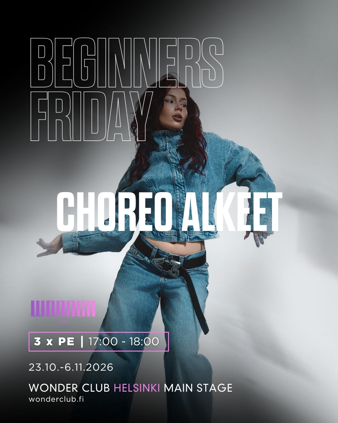 BEGINNERS FRIDAY | Choreography basics Ria Oct 23 – Nov 6 | Helsinki