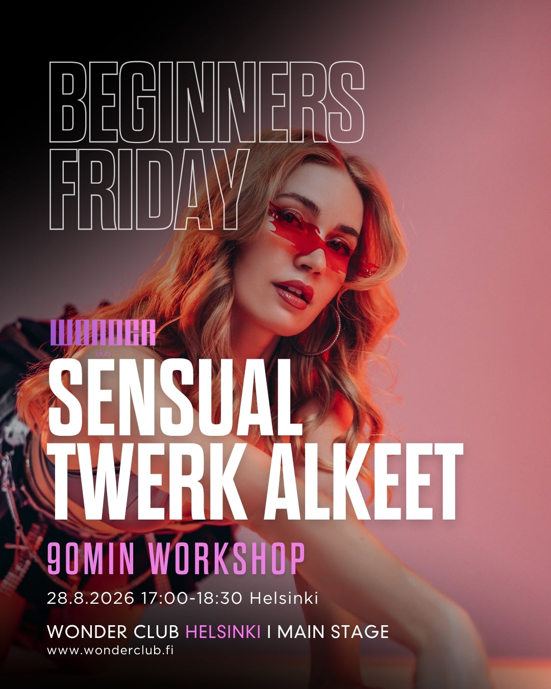 BEGINNERS FRIDAY WORKSHOPS | Sensual Twerk Alkeet 28.8. | Helsinki