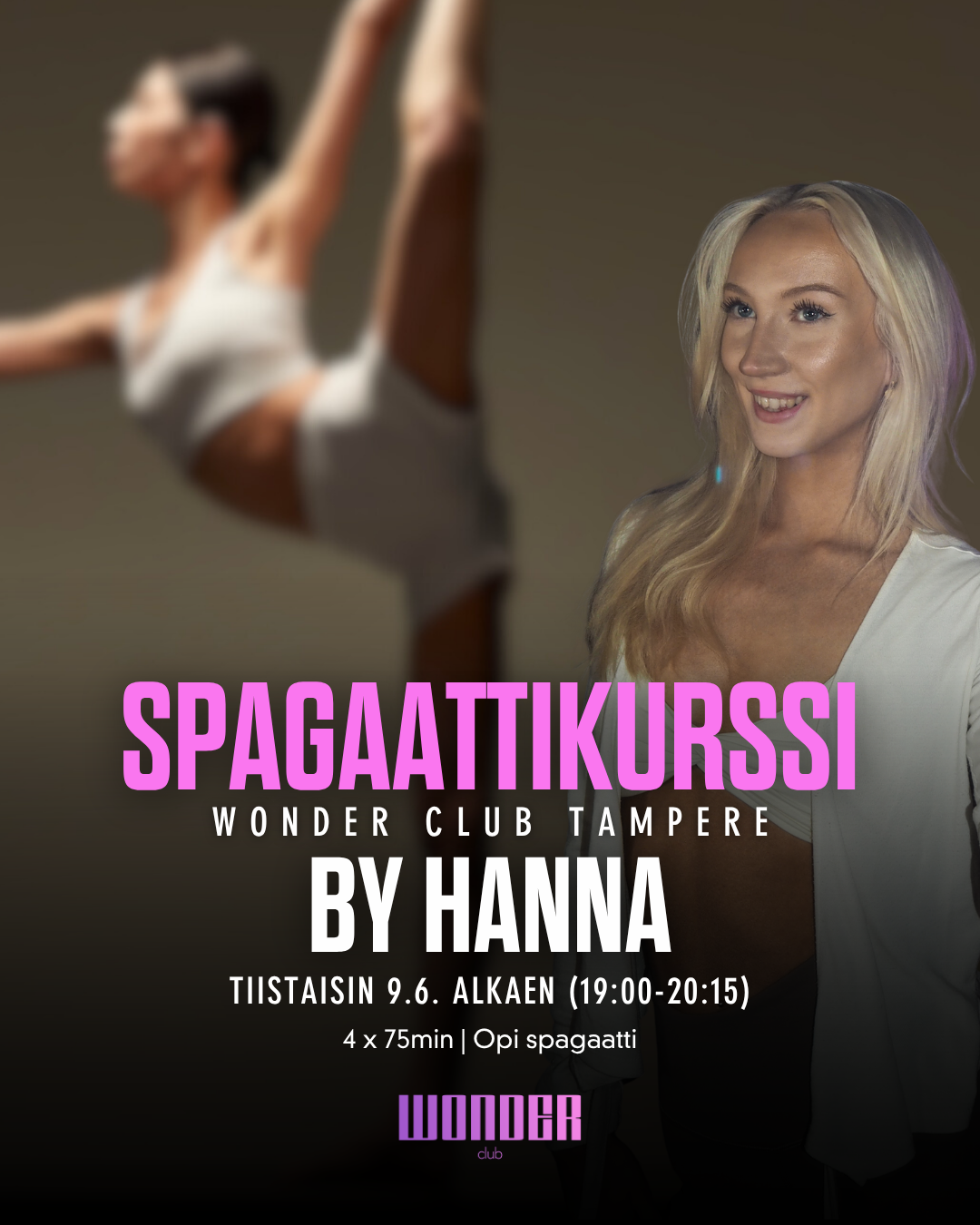UUSI Spagaattikurssi By Hanna | Tampere 9.6. alkaen