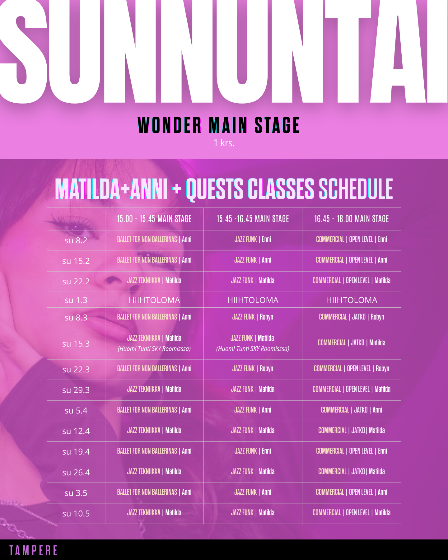 TAMPERE | Wonder Club | kevätkausi 2026
