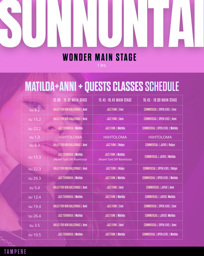 TAMPERE | Wonder Club | kevätkausi 2026