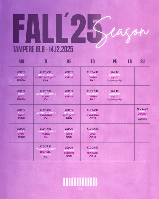 Season ticket for dance lessons - Wonder Online