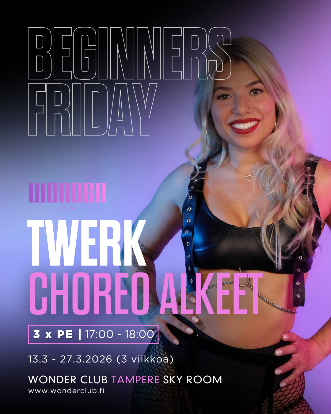 Twerk Choreo | alkeet | 13.3.-27.3. (3x) | Tampere
