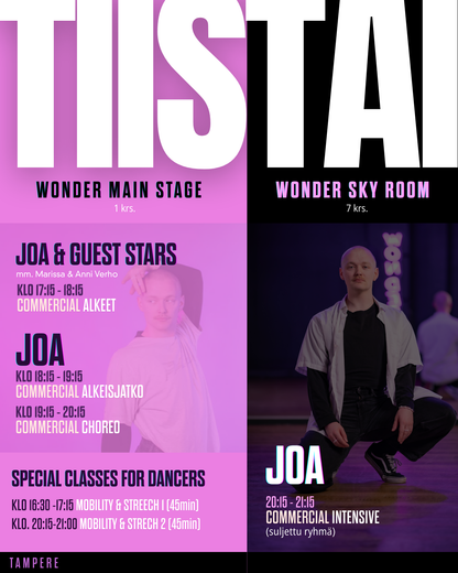 TAMPERE | Wonder Club | autumn season 2025