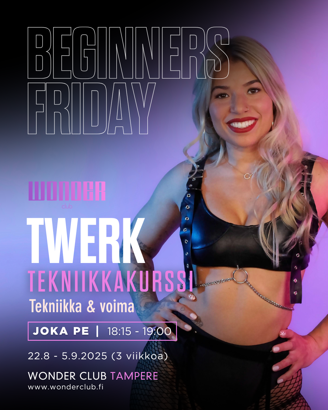 Twerk beginner course starting 22.8 (Tampere)
