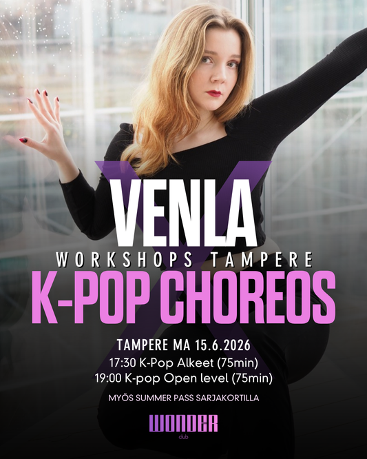 K-Pop OPEN LEVEL & ALKEET by Venla | ma 15.6. | Tampere | WORKSHOPS 75min