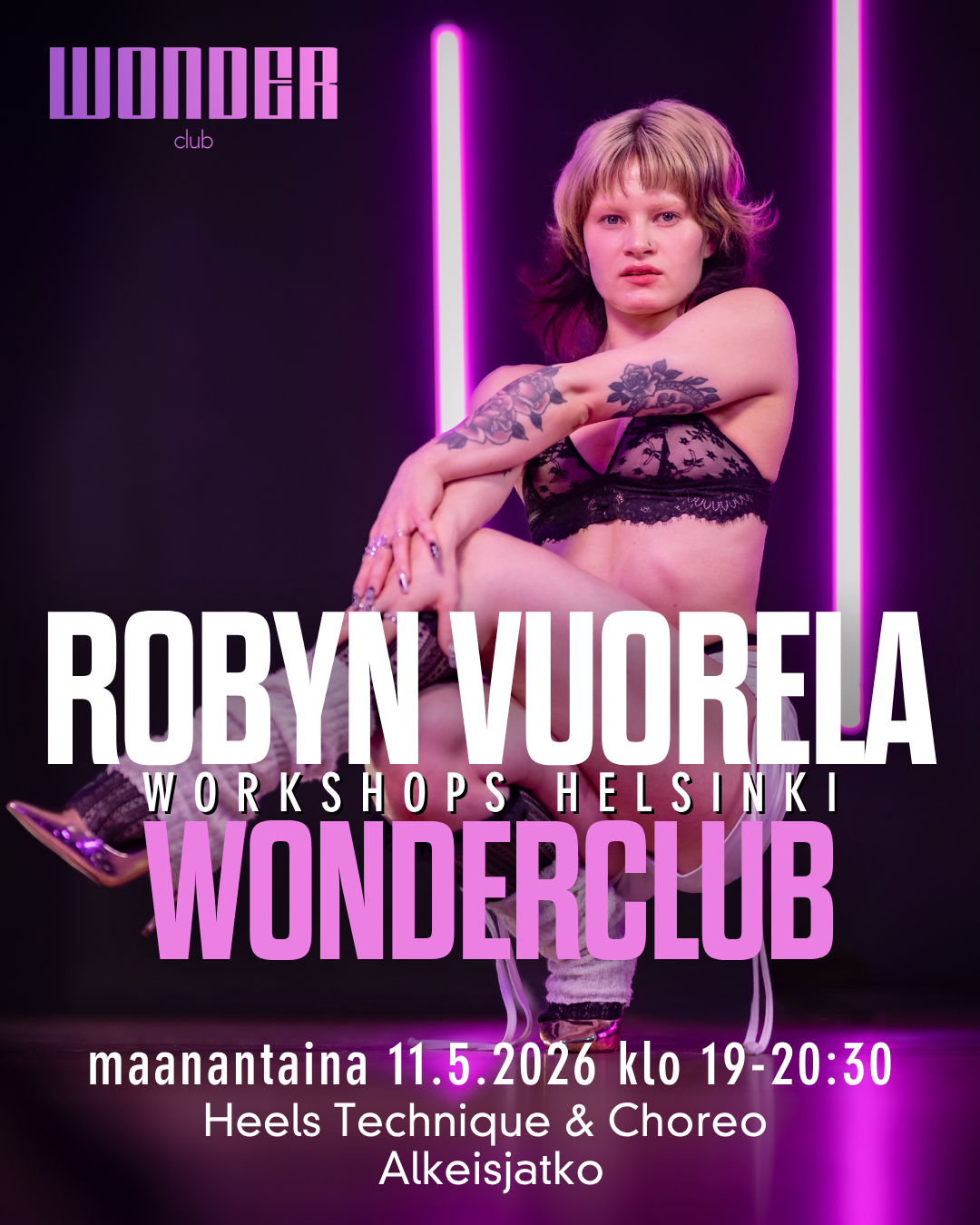 HEELS & TECHNIQUE ALKEISJATKO-WORKSHOP By Robyn 11.5.