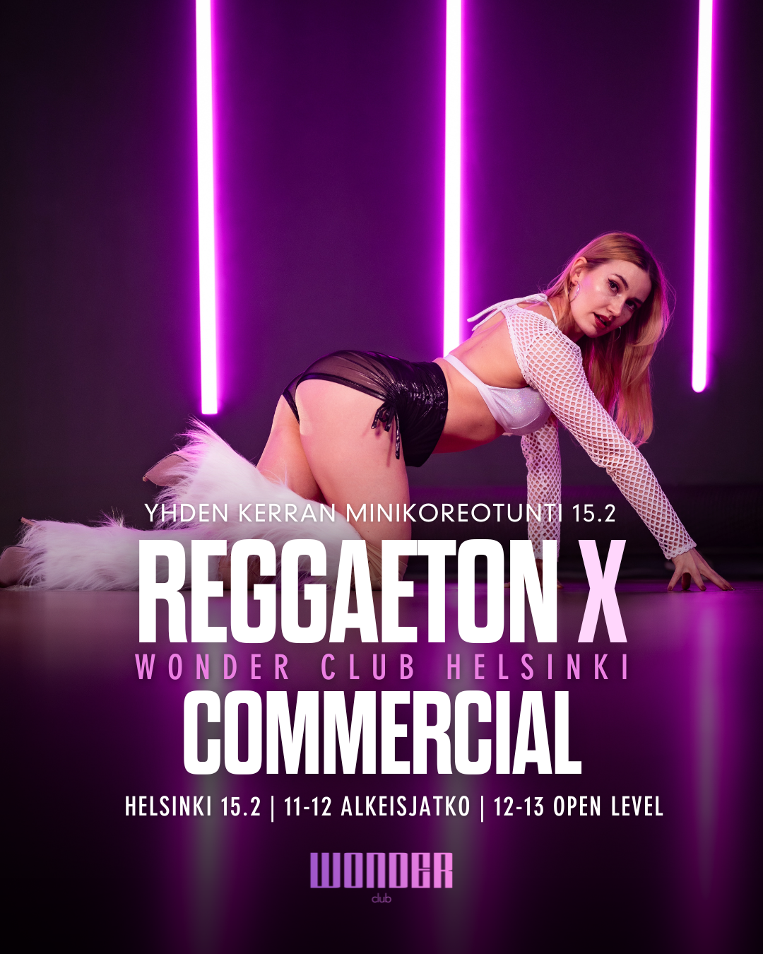 Reggaeton x Commercial Workshops | Alkeisjatko & Open level | Helsinki 15.2