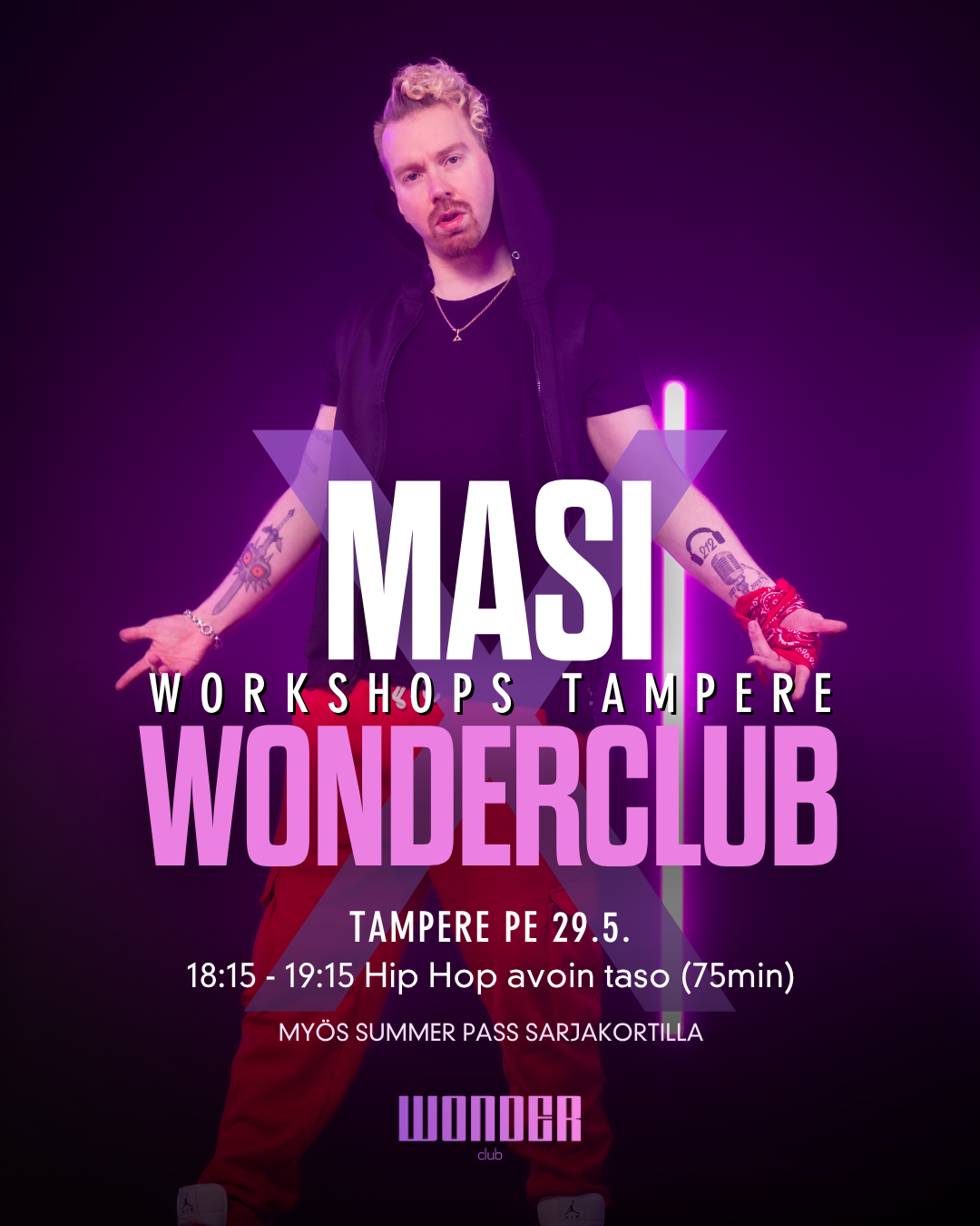 Hip Hop OPEN LEVEL by Masi | pe 29.5. | Tampere | WORKSHOP 75min