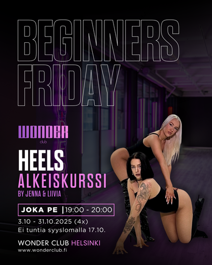 Curso para principiantes sobre tacones de Jenna y Liivia (4x) | helsinki
