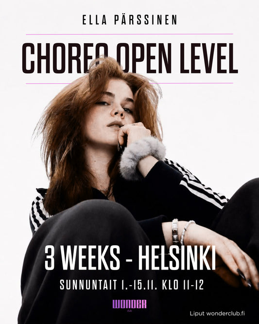 Choreo Open Level | Ella Pärssinen | 3 x SU 1.-15.11. | HELSINKI
