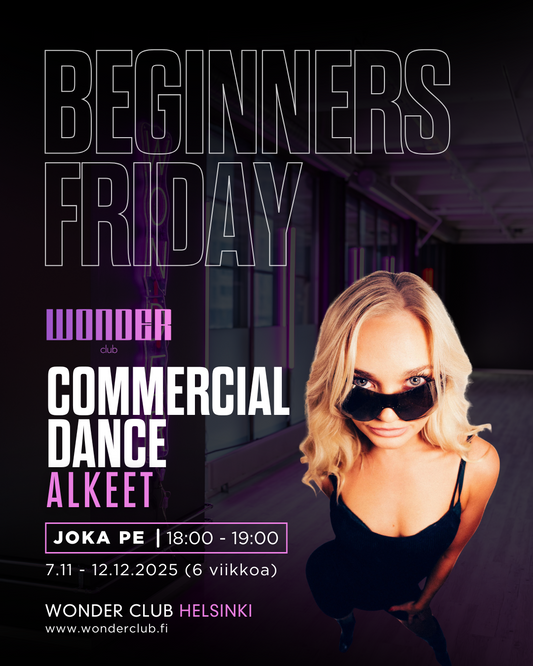 BEGINNERS FRIDAY | Commercial Dance-alkeiskurssi by Marissa | Helsinki