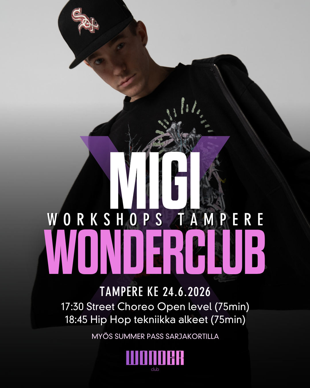 Street Choreo OPEN LEVEL by Migi | ke 24.6. | Tampere | WORKSHOP 75min