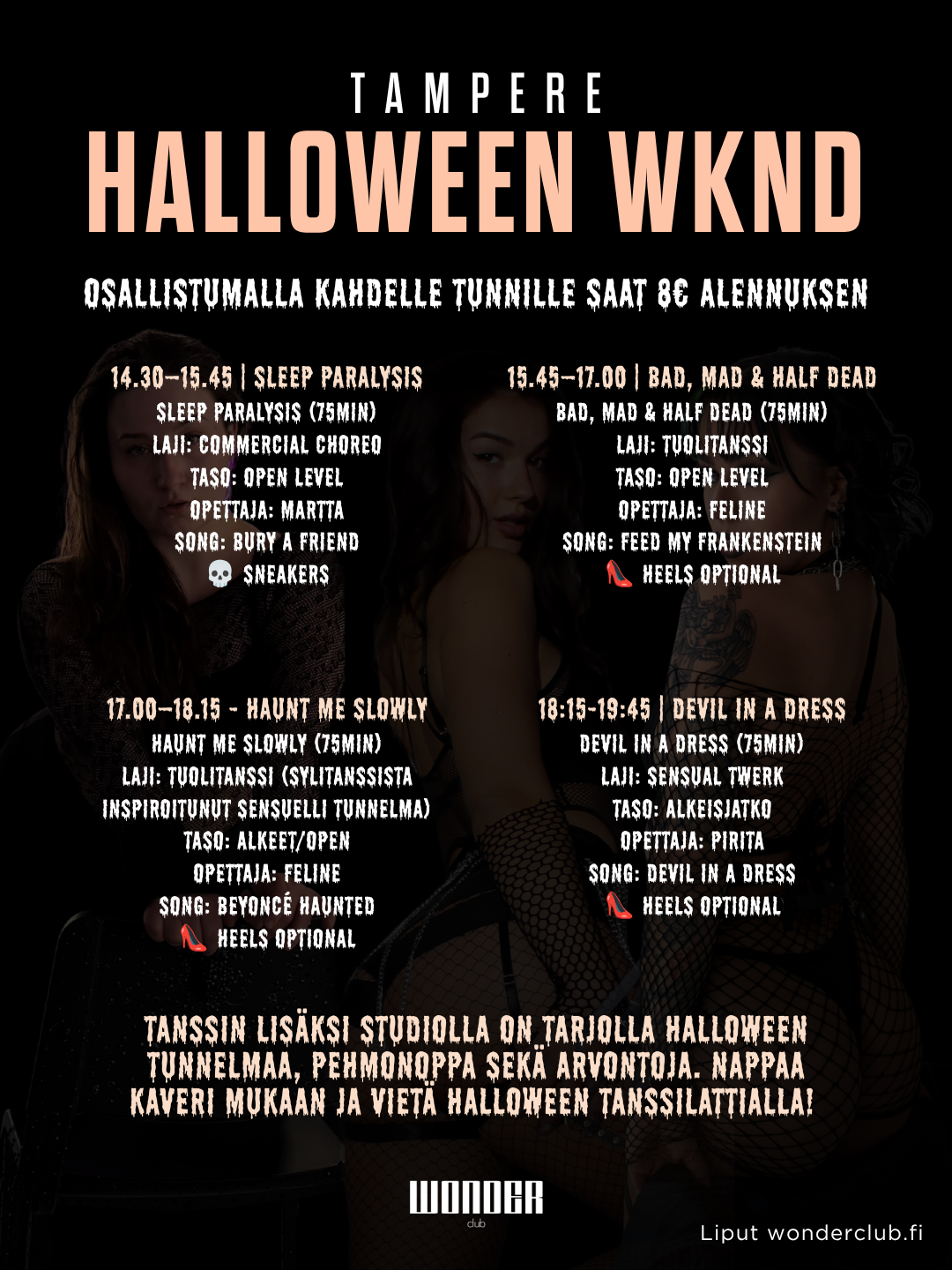 HALLOWEEN WKND 30.-31.10 | SPECIAL CLASSES | Fall'26 Tampere