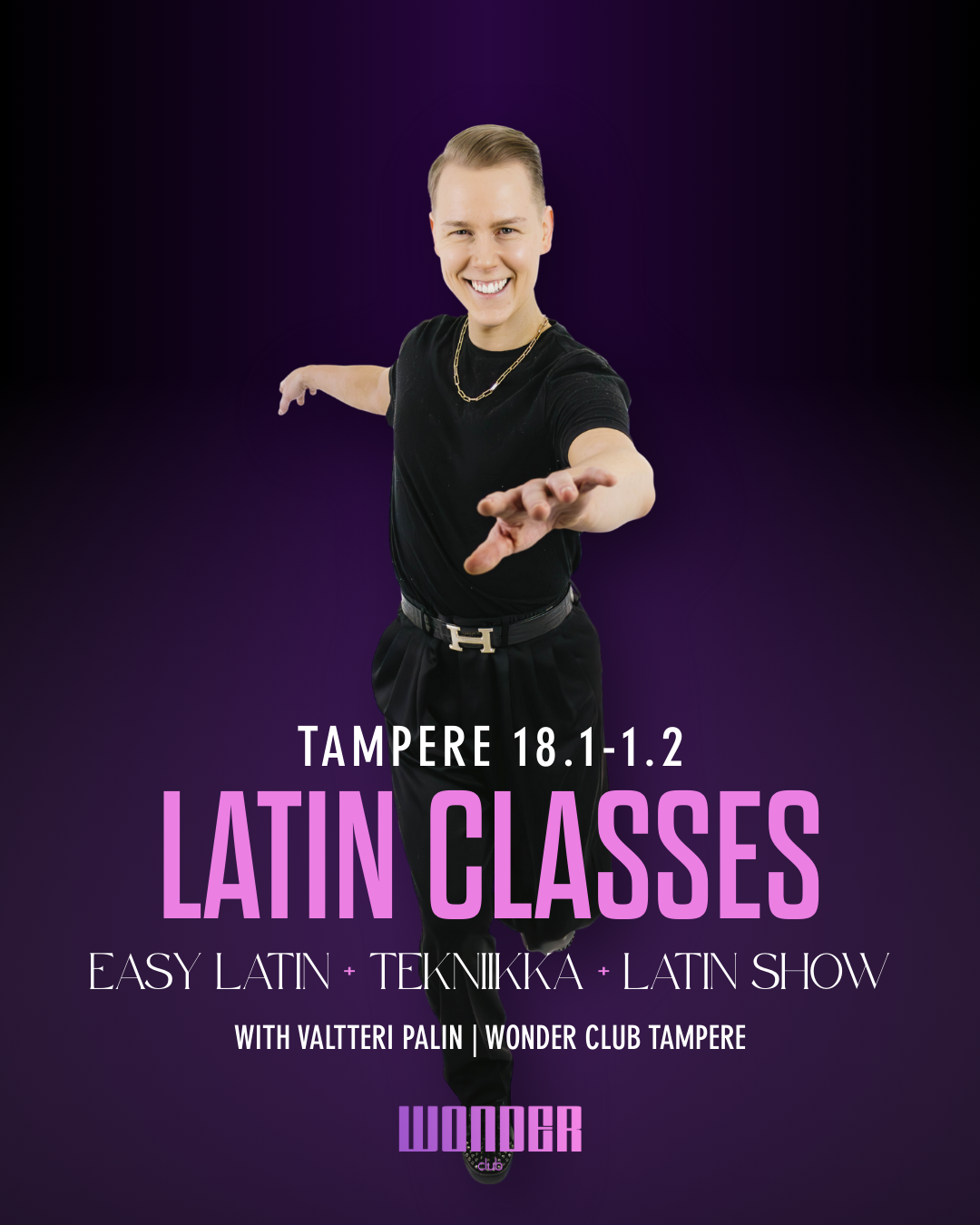 Latin Classes with Valtteri Palin | 18.1. - 1.2.2026 | Tampere