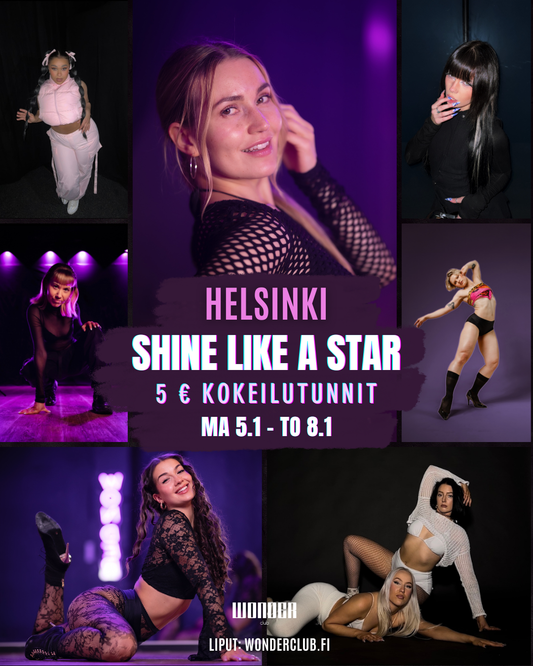 Shine Like A Star | 5€ KOKEILUTUNNIT | Spring'26 Helsinki